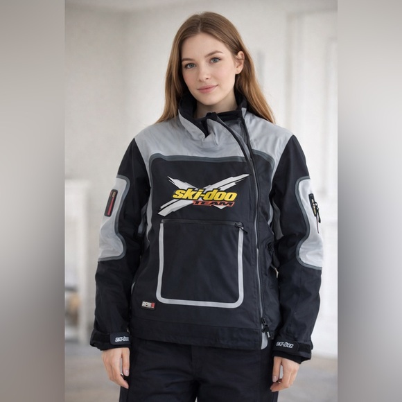 BRP Jackets & Blazers - Women's Performance Skidoo Jacket wind break- Black and Gray